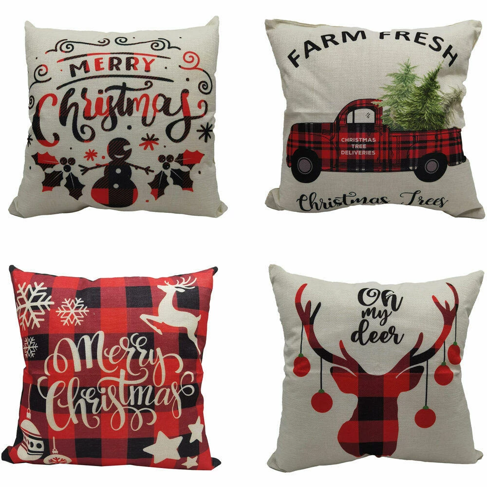 Fraser Hill Farm Assortment Of Four Christmas Accent Pillows - Series 3 1 Fraser Hill Farm Assortment Of Four Christmas Accent Pillows - Series 3