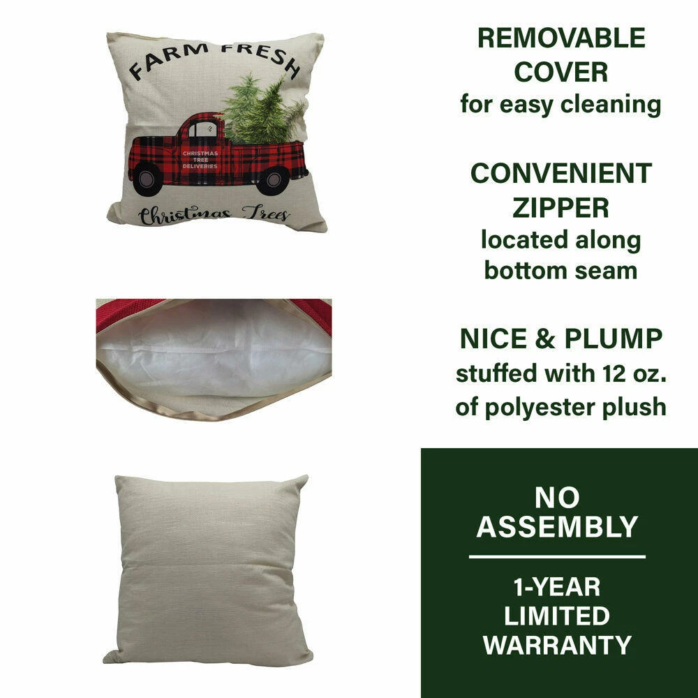 Fraser Hill Farm Assortment Of Four Christmas Accent Pillows - Series 3 2 Fraser Hill Farm Assortment Of Four Christmas Accent Pillows - Series 3 - Image 2