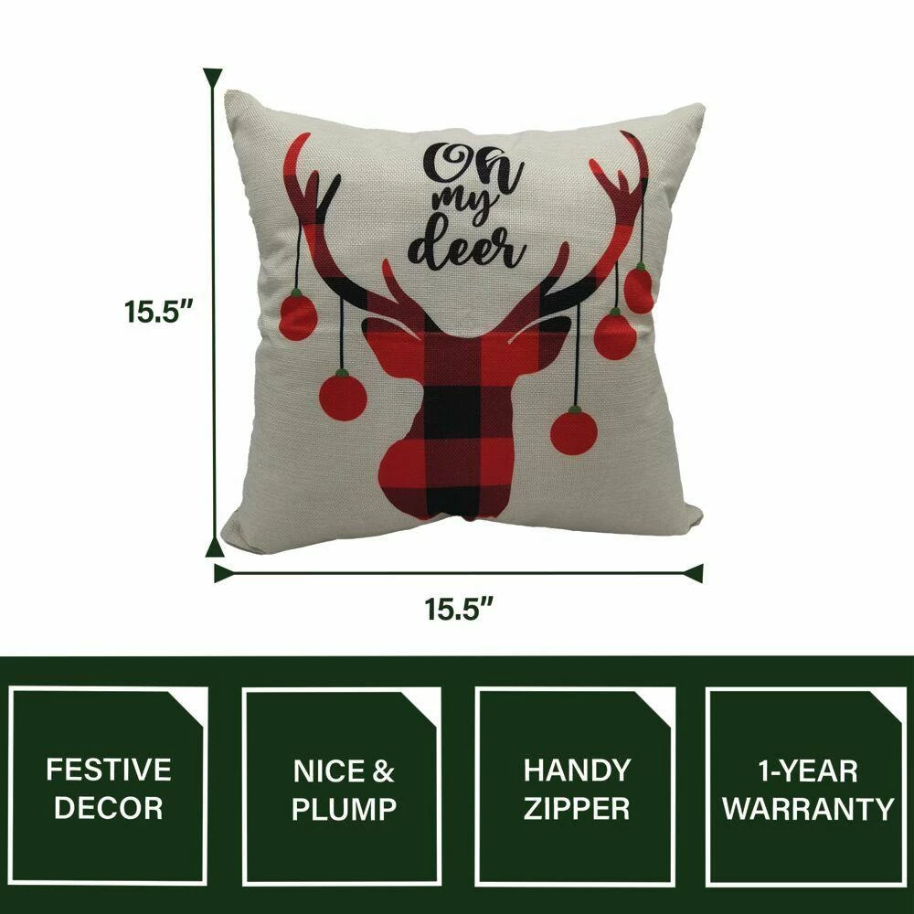 Fraser Hill Farm Assortment Of Four Christmas Accent Pillows - Series 3 3 Fraser Hill Farm Assortment Of Four Christmas Accent Pillows - Series 3 - Image 3