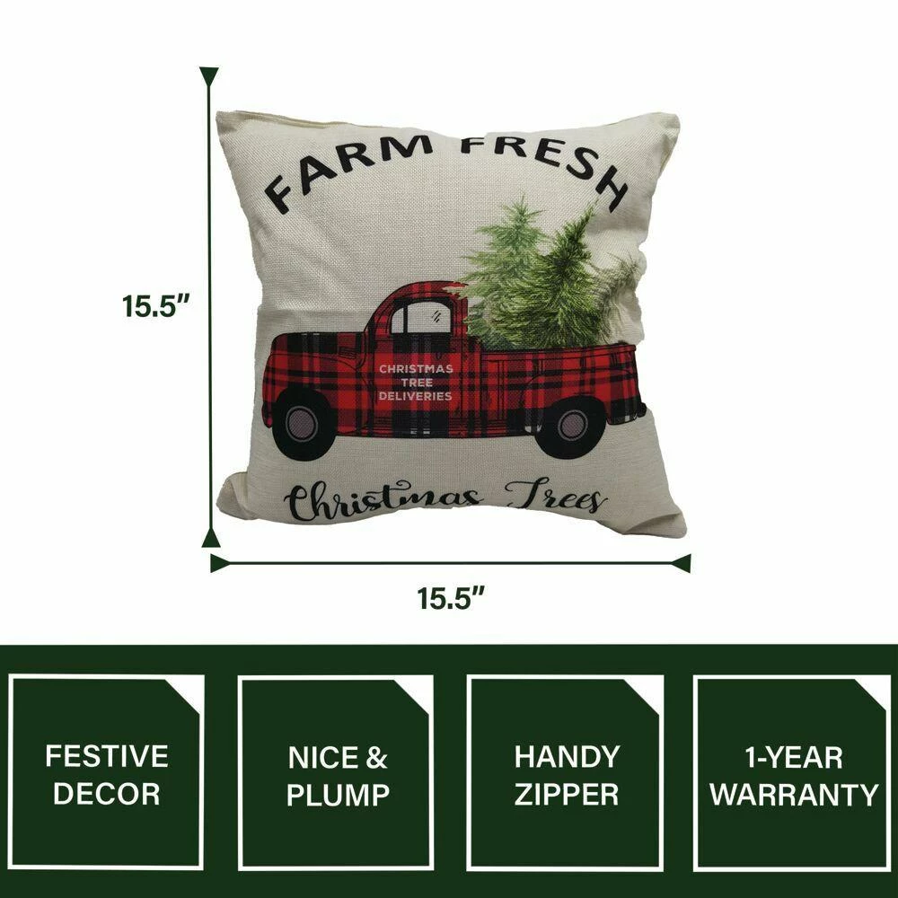 Fraser Hill Farm Assortment Of Four Christmas Accent Pillows - Series 3 5 Fraser Hill Farm Assortment Of Four Christmas Accent Pillows - Series 3 - Image 5