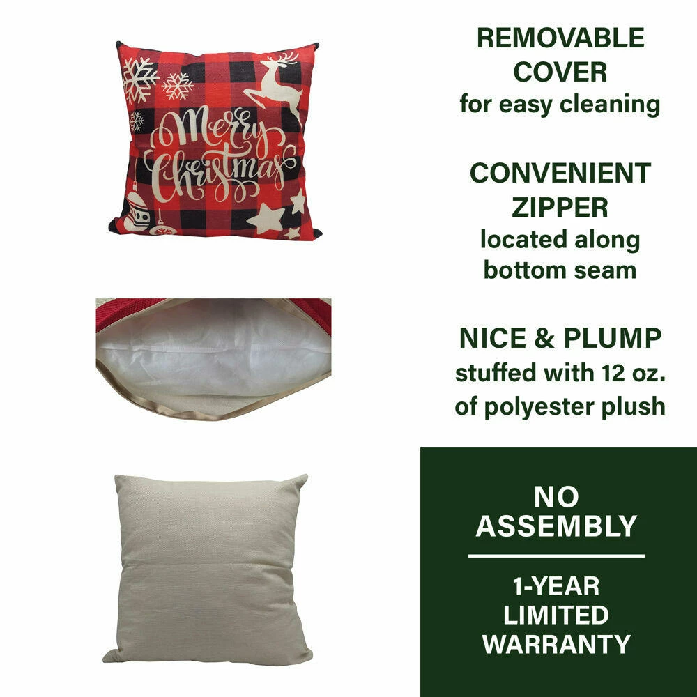 Fraser Hill Farm Assortment Of Four Christmas Accent Pillows - Series 3 7 Fraser Hill Farm Assortment Of Four Christmas Accent Pillows - Series 3 - Image 7