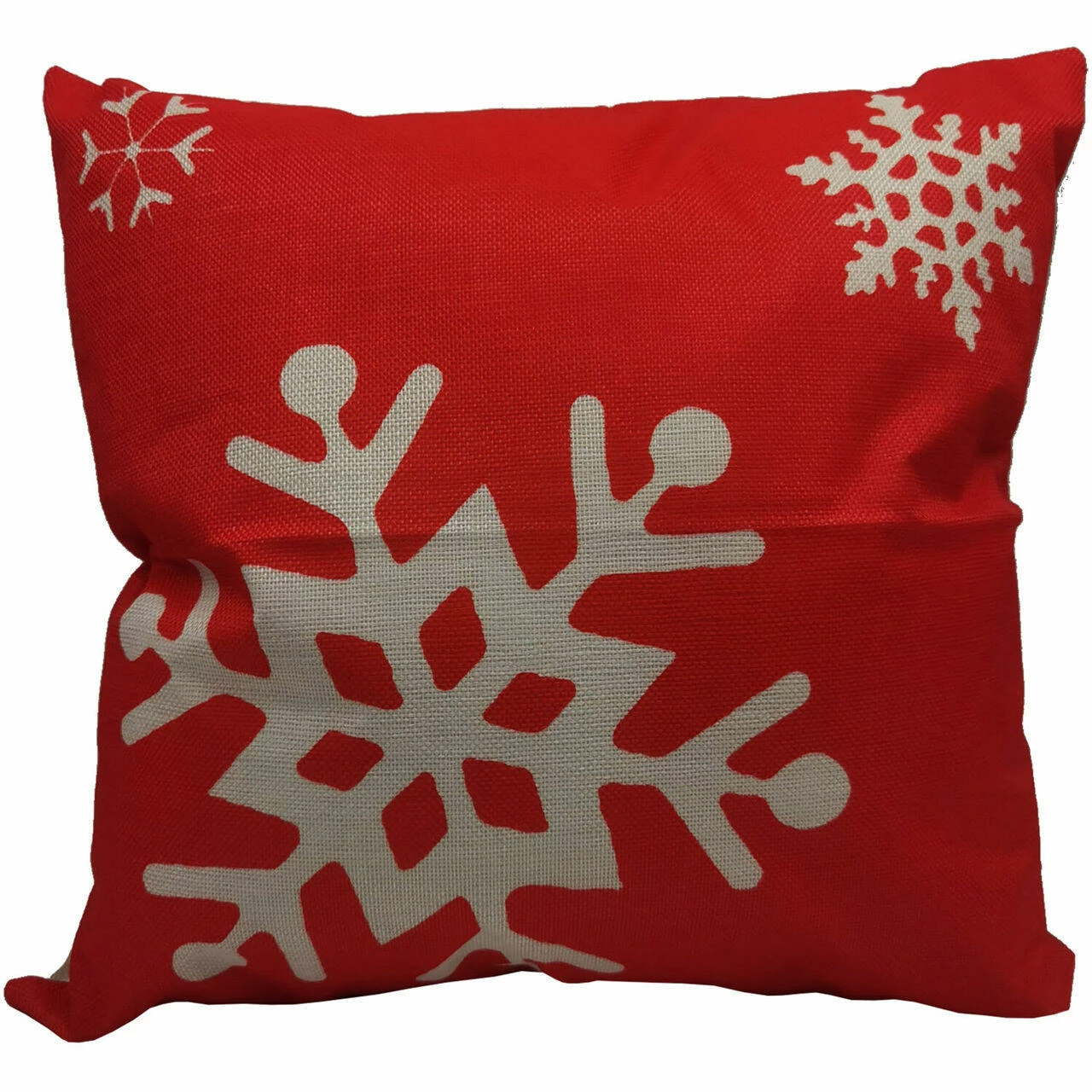 Fraser Hill Farm 15.5-In. Snowflake Indoor Accent Pillow, Red/White 1 Fraser Hill Farm 15.5-In. Snowflake Indoor Accent Pillow, Red/White