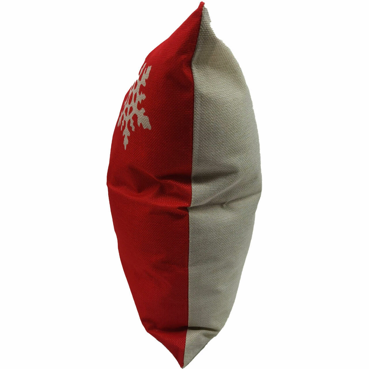 Fraser Hill Farm 15.5-In. Snowflake Indoor Accent Pillow, Red/White 3 Fraser Hill Farm 15.5-In. Snowflake Indoor Accent Pillow, Red/White - Image 3