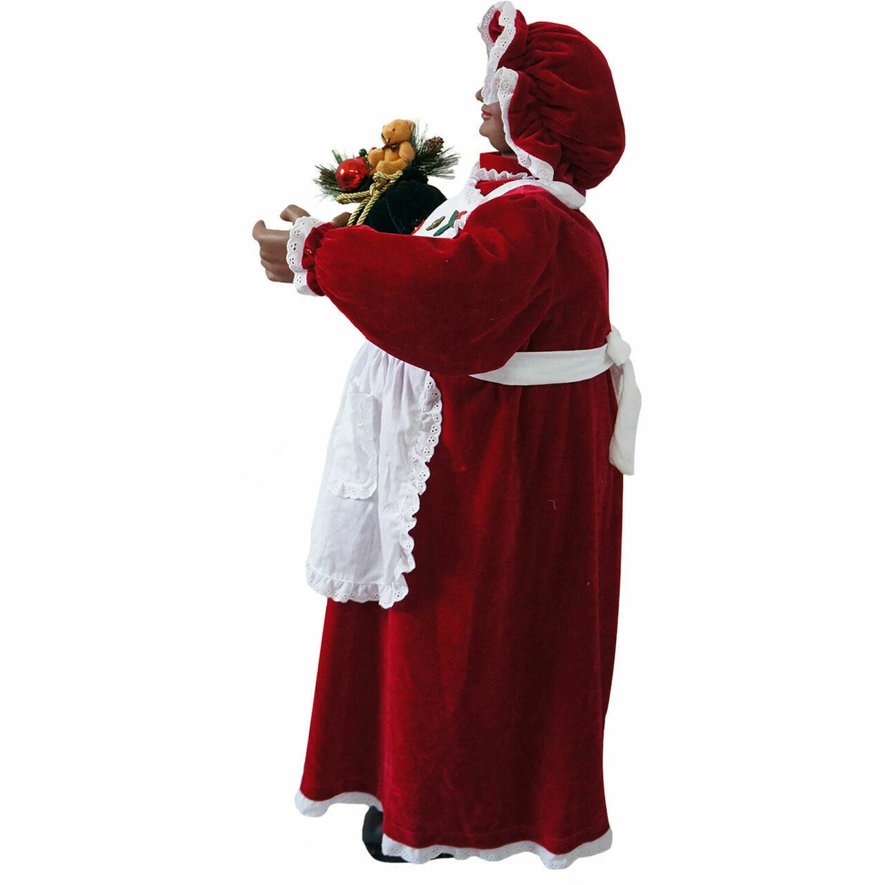Fraser Hill Farm 3-Ft. Music And Motion African American Mrs. Claus With Apron - Animated Indoor 8 Fraser Hill Farm 3-Ft. Music And Motion African American Mrs. Claus With Apron - Animated Indoor - Image 8