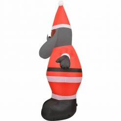 Fraser Hill Farm 12-Ft. African American Santa, Christmas Inflatable With Lights, Storage Bag -Christmas store unnamed file 1202