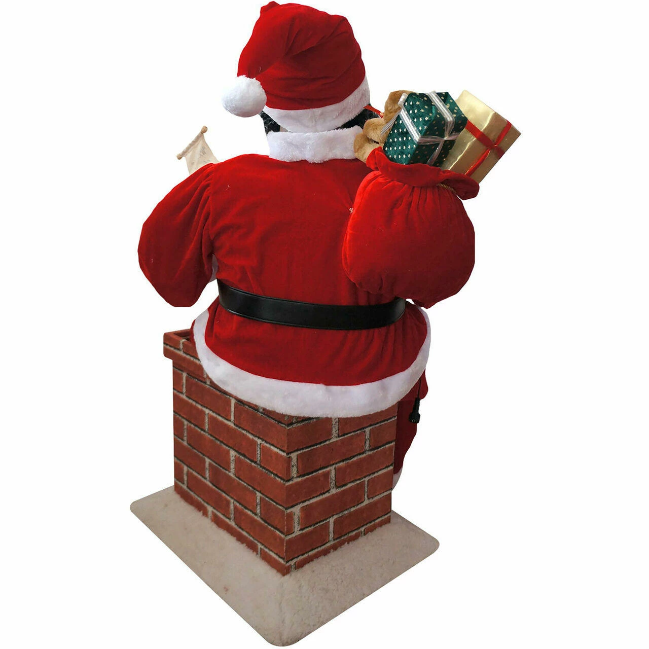 Fraser Hill Farm 48-In. Music And Motion African American Santa In Chimney, Life-Size Indoor Decor 7 Fraser Hill Farm 48-In. Music And Motion African American Santa In Chimney, Life-Size Indoor Decor - Image 7