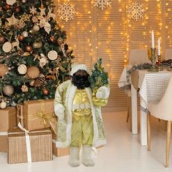 Fraser Hill Farm 36-In. Music And Motion African American Santa W/ Christmas Tree -Christmas store unnamed file 1239