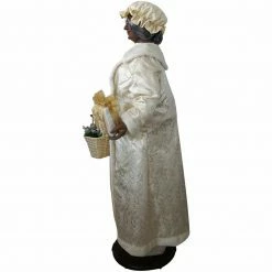 Fraser Hill Farm 58-In. African American Dancing Mrs. Claus With Gift And Basket -Christmas store unnamed file 1258