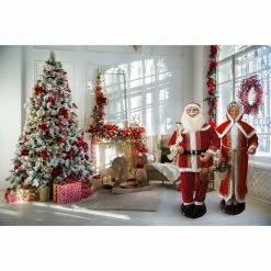 Fraser Hill Farm 58" Life-Size Dancing Santa With Gifts In Hand -Christmas store unnamed file 1379