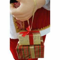 Fraser Hill Farm 58" Life-Size Dancing Santa With Gifts In Hand -Christmas store unnamed file 1387