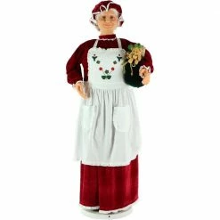 Fraser Hill Farm 58" Life-Size Dancing Mrs. Claus With Apron