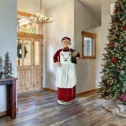 Fraser Hill Farm 58" Life-Size Dancing Mrs. Claus With Apron 14 Fraser Hill Farm 58" Life-Size Dancing Mrs. Claus With Apron -Christmas store unnamed file 1415