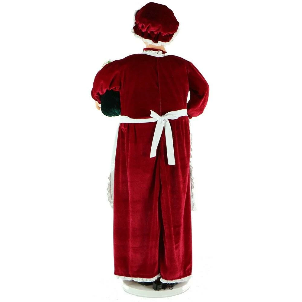 Fraser Hill Farm 58" Life-Size Dancing Mrs. Claus With Apron 6 Fraser Hill Farm 58" Life-Size Dancing Mrs. Claus With Apron - Image 6