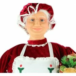 Fraser Hill Farm 58" Life-Size Dancing Mrs. Claus With Apron 18 Fraser Hill Farm 58" Life-Size Dancing Mrs. Claus With Apron -Christmas store unnamed file 1419