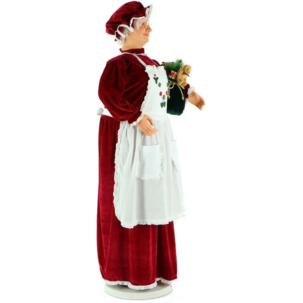 Fraser Hill Farm 58" Life-Size Dancing Mrs. Claus With Apron 11 Fraser Hill Farm 58" Life-Size Dancing Mrs. Claus With Apron - Image 11
