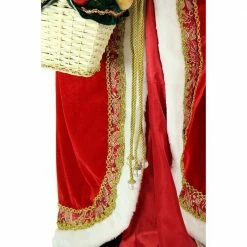 Fraser Hill Farm 58" Life-Size Dancing Mrs. Claus W/ Hooded Cloak And Basket -Christmas store unnamed file 1427
