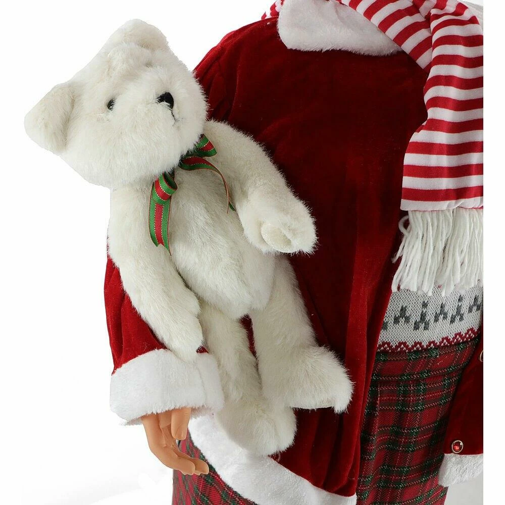Fraser Hill Farm 58" Life-Size Dancing Mrs. Claus With Teddy Bear 2 Fraser Hill Farm 58" Life-Size Dancing Mrs. Claus With Teddy Bear - Image 2
