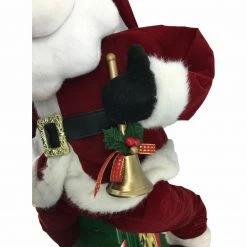 Fraser Hill Farm 36-In. Battery-Operated Bike-Riding Santa Claus W/ Toy Sack, Animation, Music (1 Song) -Christmas store unnamed file 1450
