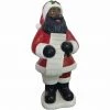 Fraser Hill Farm 3-Ft. African American Santa Claus Statue Holding A Naughty & Nice List