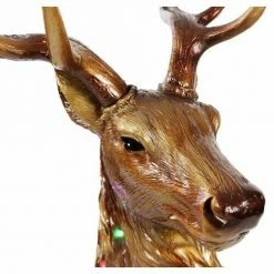 Fraser Hill Farm 4-Ft. Tall Sitting Reindeer W/ Metallic Finish W/ Long-Lasting LED Lights -Christmas store unnamed file 1565