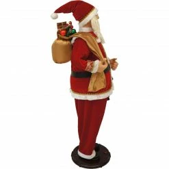 Fraser Hill Farm 58-In. Dancing Santa With Toy Sack And Faux Lantern, Animated Christmas Decorations, Holiday Home Décor -Christmas store unnamed file 1622