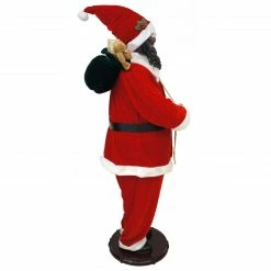 Fraser Hill Farm 58-In. African American Dancing Santa With Toy Sack And Teddy Bear, Animated Christmas Decorations, Holiday Home Décor 30 Fraser Hill Farm 58-In. African American Dancing Santa With Toy Sack And Teddy Bear, Animated Christmas Decorations, Holiday Home Décor -Christmas store unnamed file 1637