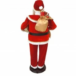 Fraser Hill Farm 58-In. Dancing Santa With Toy Sack, Teddy Bear, And Wrapped Gifts, Animated Christmas Decorations, Holiday Home Décor -Christmas store unnamed file 1652