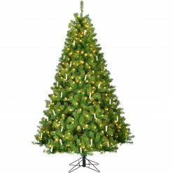 Fraser Hill Farm 6.5-Ft. Vintage Christmas Tree With Classic Candles And Warm White LED Lights