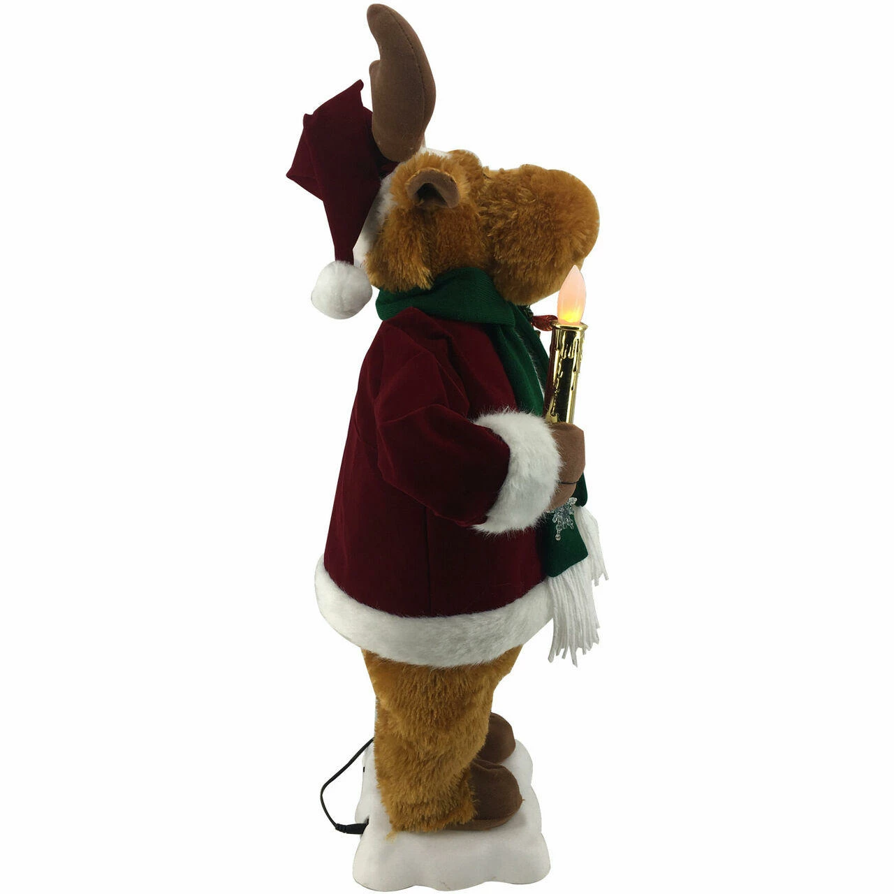 Fraser Hill Farm 24-In. Reindeer Figurine W/ Lighted Candle, Pine Tree, Animation, Music (8 Songs) 7 Fraser Hill Farm 24-In. Reindeer Figurine W/ Lighted Candle, Pine Tree, Animation, Music (8 Songs) - Image 7