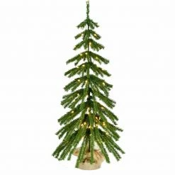 Fraser Hill Farm Set Of 3 Downswept Farmhouse Fir Trees With Warm White LED Lights -Christmas store unnamed file 182