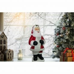 Fraser Hill Farm Christmas Time 3-Ft. Traditional Santa Claus Figurine, Resin Indoor Or Covered Outdoor Holiday Decor -Christmas store unnamed file 1841