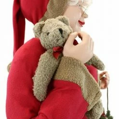Fraser Hill Farm 5-Ft. Life-Size Standing Mrs. Claus Holding Bear & Basket Wearing Red Plush Dress W/ Sherpa Trim 6 Fraser Hill Farm 5-Ft. Life-Size Standing Mrs. Claus Holding Bear & Basket Wearing Red Plush Dress W/ Sherpa Trim -Christmas store unnamed file 1854