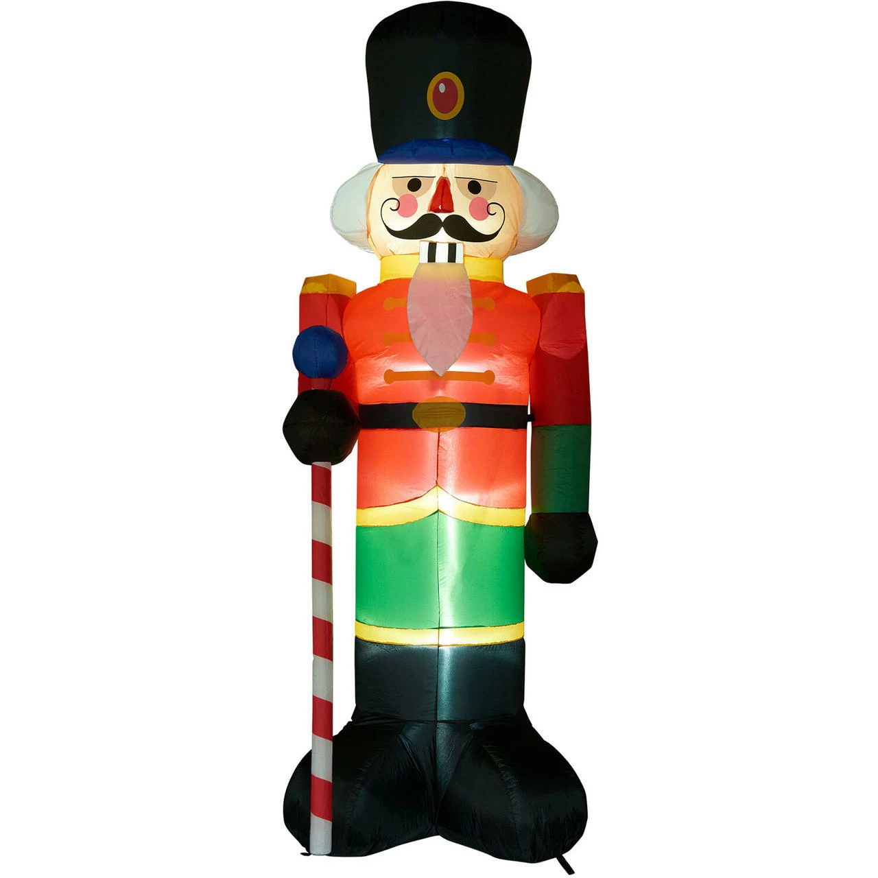 Fraser Hill Farm 10-Ft. Tall Traditional Nutcracker, Inflatable With Lights And Storage Bag 8 Fraser Hill Farm 10-Ft. Tall Traditional Nutcracker, Inflatable With Lights And Storage Bag - Image 8