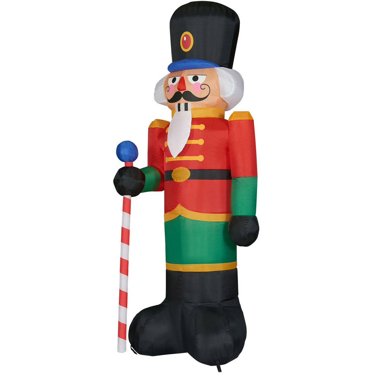 Fraser Hill Farm 10-Ft. Tall Traditional Nutcracker, Inflatable With Lights And Storage Bag 9 Fraser Hill Farm 10-Ft. Tall Traditional Nutcracker, Inflatable With Lights And Storage Bag - Image 9