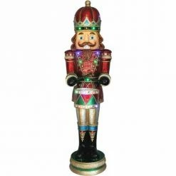 Fraser Hill Farm 5-Ft. Life-Size Nutcracker Playing Snare Drum W/Moving Hands, Music, Timer, And 20 LED Lights 7 Fraser Hill Farm 5-Ft. Life-Size Nutcracker Playing Snare Drum W/Moving Hands, Music, Timer, And 20 LED Lights -Christmas store unnamed file 1880