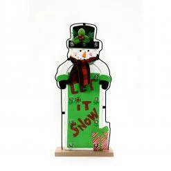 Fraser Hill Farm Bright Christmas 6-Piece Decorating Kit: Wreath, Train, Sleigh, Ho Ho Ho, Let It Snow, Ornaments -Christmas store unnamed file 1901