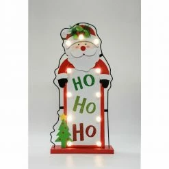 Fraser Hill Farm Bright Christmas 6-Piece Decorating Kit: Wreath, Train, Sleigh, Ho Ho Ho, Let It Snow, Ornaments -Christmas store unnamed file 1904