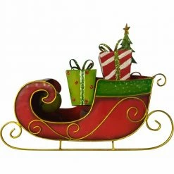 Fraser Hill Farm Bright Christmas 6-Piece Decorating Kit: Wreath, Train, Sleigh, Ho Ho Ho, Let It Snow, Ornaments -Christmas store unnamed file 1907