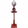 Fraser Hill Farm Let It Snow Series 69-In. Musical Snow Globe Lamp Post With Tree Scene, 2 Signs, Cascading Snow, And Christmas Carols, Red