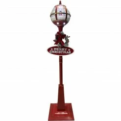 Fraser Hill Farm Let It Snow Series 69-In. Musical Snow Globe Lamp Post With Snowman Scene, 2 Signs, Cascading Snow, And Christmas Carols, Red 33 Fraser Hill Farm Let It Snow Series 69-In. Musical Snow Globe Lamp Post With Snowman Scene, 2 Signs, Cascading Snow, And Christmas Carols, Red -Christmas store unnamed file 2076