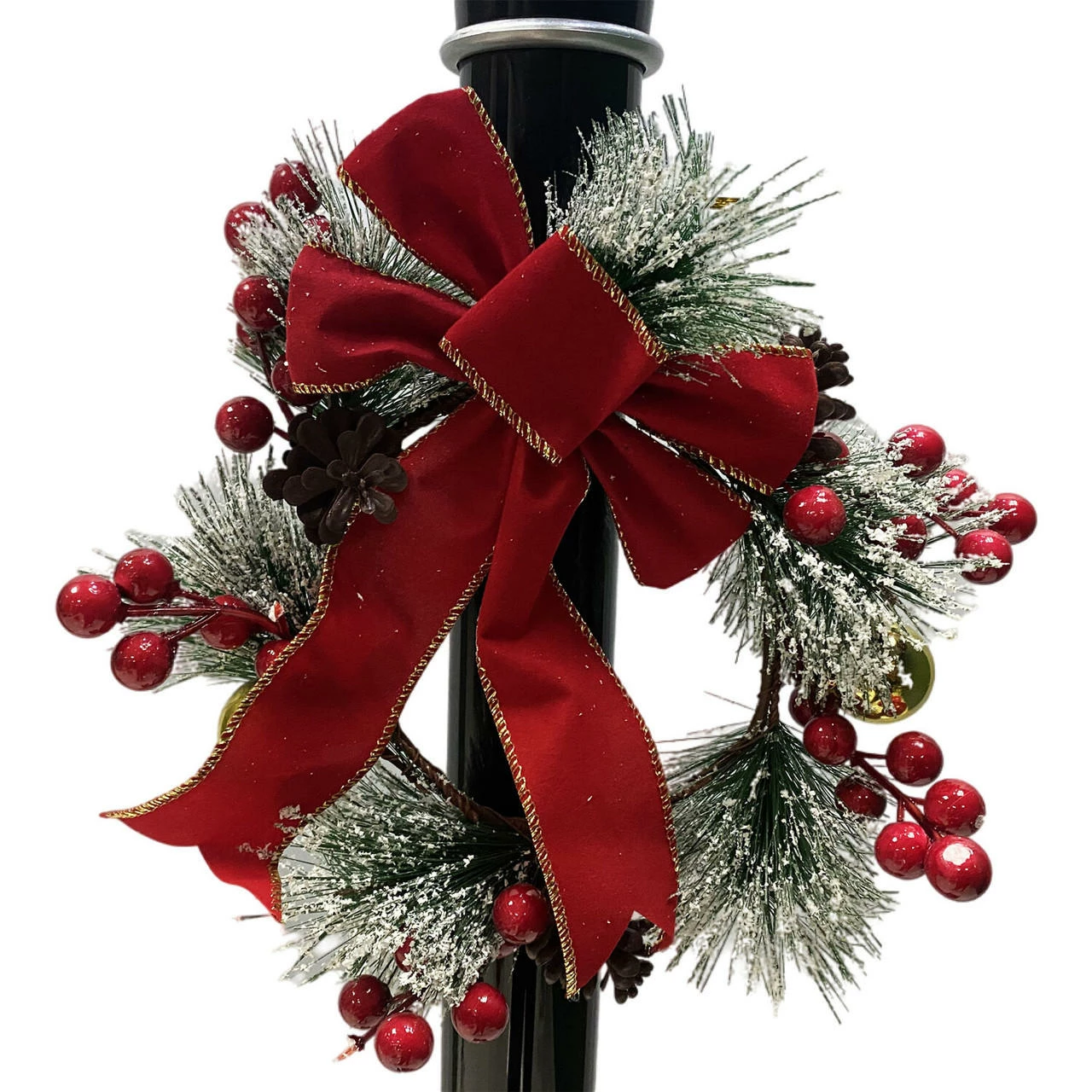 Fraser Hill Farm Let It Snow Series 69-In. Musical Snow Globe Lamp Post W/ Snowman Scene, 2 Signs, Cascading Snow, And Christmas Carols, Black 9 Fraser Hill Farm Let It Snow Series 69-In. Musical Snow Globe Lamp Post W/ Snowman Scene, 2 Signs, Cascading Snow, And Christmas Carols, Black - Image 9