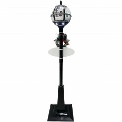 Fraser Hill Farm Let It Snow Series 69-In. Musical Snow Globe Lamp Post W/ Snowman Scene, 2 Signs, Cascading Snow, And Christmas Carols, Black 35 Fraser Hill Farm Let It Snow Series 69-In. Musical Snow Globe Lamp Post W/ Snowman Scene, 2 Signs, Cascading Snow, And Christmas Carols, Black -Christmas store unnamed file 2097