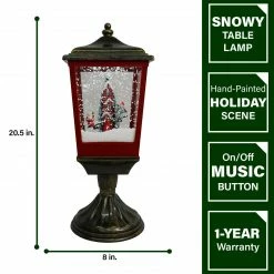 Fraser Hill Farm Let It Snow Series 20.5-In. Musical Tabletop Lamp With Seesaw Santa, Cascading Snow, And Christmas Carols, Bronze/Red 18 Fraser Hill Farm Let It Snow Series 20.5-In. Musical Tabletop Lamp With Seesaw Santa, Cascading Snow, And Christmas Carols, Bronze/Red -Christmas store unnamed file 2122