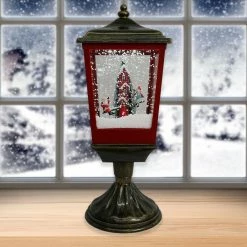 Fraser Hill Farm Let It Snow Series 20.5-In. Musical Tabletop Lamp With Seesaw Santa, Cascading Snow, And Christmas Carols, Bronze/Red 29 Fraser Hill Farm Let It Snow Series 20.5-In. Musical Tabletop Lamp With Seesaw Santa, Cascading Snow, And Christmas Carols, Bronze/Red -Christmas store unnamed file 2133