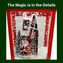 Fraser Hill Farm Let It Snow Series 15.5-In. Musical Tabletop Lantern With Santa And Windmill Scene, Cascading Snow, And Christmas Carols, Red 17 Fraser Hill Farm Let It Snow Series 15.5-In. Musical Tabletop Lantern With Santa And Windmill Scene, Cascading Snow, And Christmas Carols, Red -Christmas store unnamed file 2136