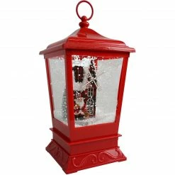 Fraser Hill Farm Let It Snow Series 15.5-In. Musical Tabletop Lantern With Santa And Windmill Scene, Cascading Snow, And Christmas Carols, Red 25 Fraser Hill Farm Let It Snow Series 15.5-In. Musical Tabletop Lantern With Santa And Windmill Scene, Cascading Snow, And Christmas Carols, Red -Christmas store unnamed file 2144