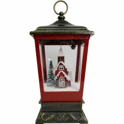 Fraser Hill Farm Let It Snow Series 15.5-In. Musical Tabletop Lantern With Flying Santa Scene, Cascading Snow, And Christmas Carols, Bronze -Christmas store unnamed file 2158