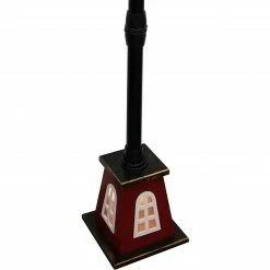 Fraser Hill Farm Let It Snow 53-In. Musical Street Lamp W/ Lighted Base, Flying Santa, Cascading Snow, And Christmas Carols, Black/Bronze/Red -Christmas store unnamed file 2202