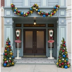 Fraser Hill Farm Let It Snow Series 71-In. Square Street Lamp W/ Tree, Animated Musical Snow, White 20 Fraser Hill Farm Let It Snow Series 71-In. Square Street Lamp W/ Tree, Animated Musical Snow, White -Christmas store unnamed file 2280