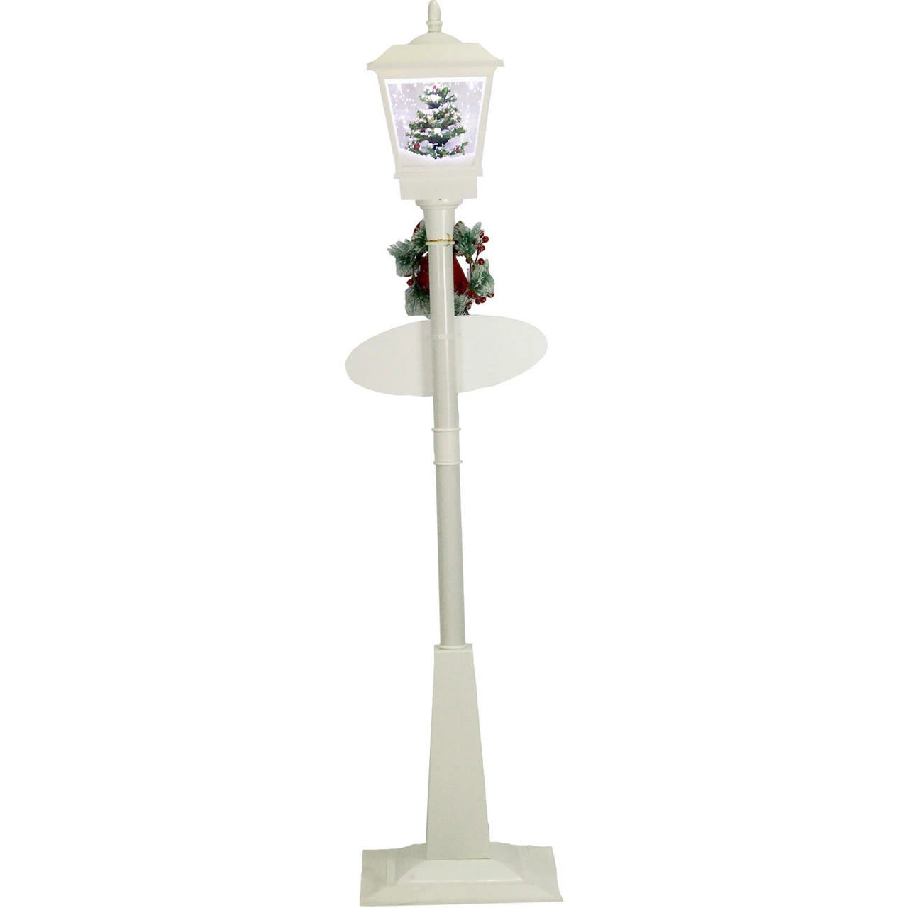 Fraser Hill Farm Let It Snow Series 71-In. Square Street Lamp W/ Tree, Animated Musical Snow, White 12 Fraser Hill Farm Let It Snow Series 71-In. Square Street Lamp W/ Tree, Animated Musical Snow, White - Image 12